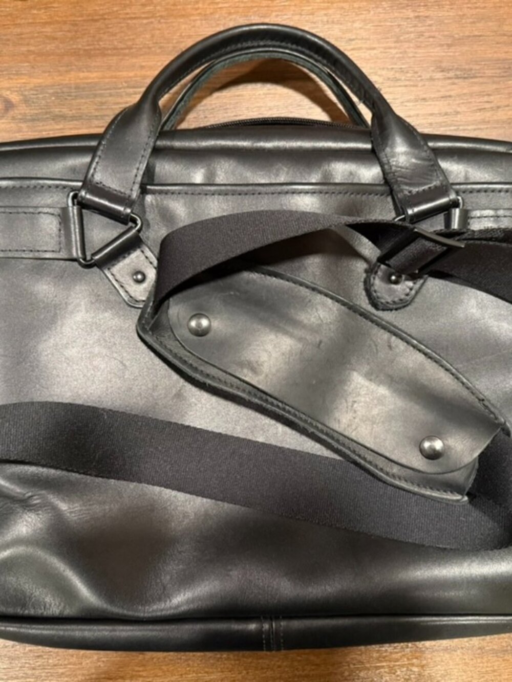 Watermark Executive Leather Laptop Briefcase